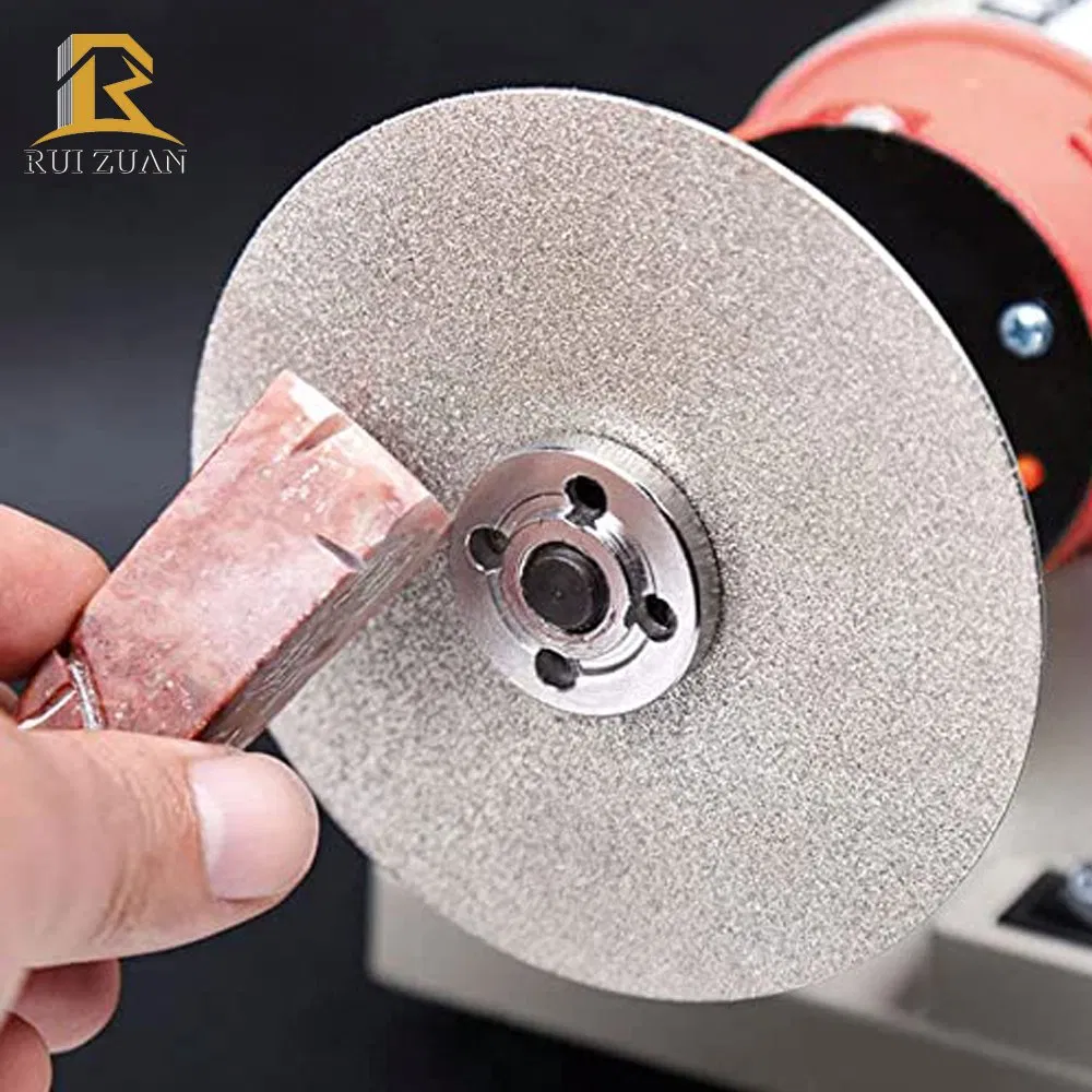Disco de corte de electrochapado, rueda de molienda de diamante para metal, gema, vidrio, piedra, mármol