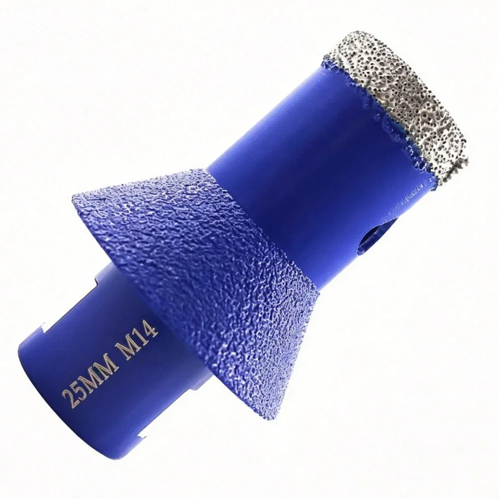 Brocas de biselado en cono con diamante de soldadura al vacío para ampliar agujeros en azulejos, cerámica y mármol