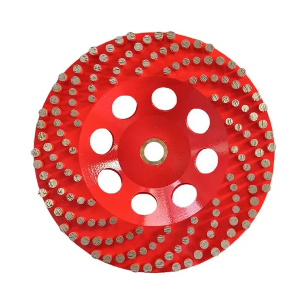 Rueda de copa de molienda Vortexe con segmentos puntuales para herramienta de diamante