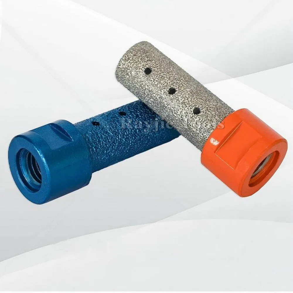 Broca de dedo de diamante para perforar, agrandar y dar forma a agujeros existentes en cerámica y granito