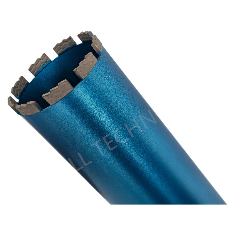 Broca de núcleo de diamante húmedo soldada con láser premium para perforación de concreto