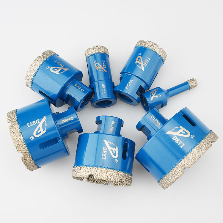 Brocas de núcleo de diamante con soldadura al vacío para azulejos de porcelana, mármol y granito