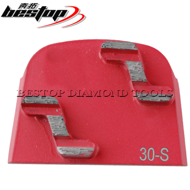 Segmentos de molienda de diamante de doble Z de cambio rápido superabrasivo Lavina