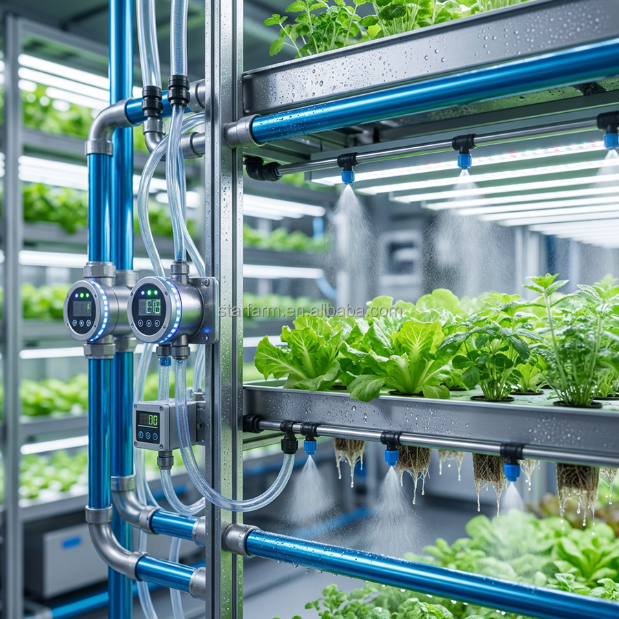 ISO Approved Indoor Vertical Steel Frame Container Farm Full Spectrum LED Grow Lights Hydroponics/Aeroponics For Large-Scale