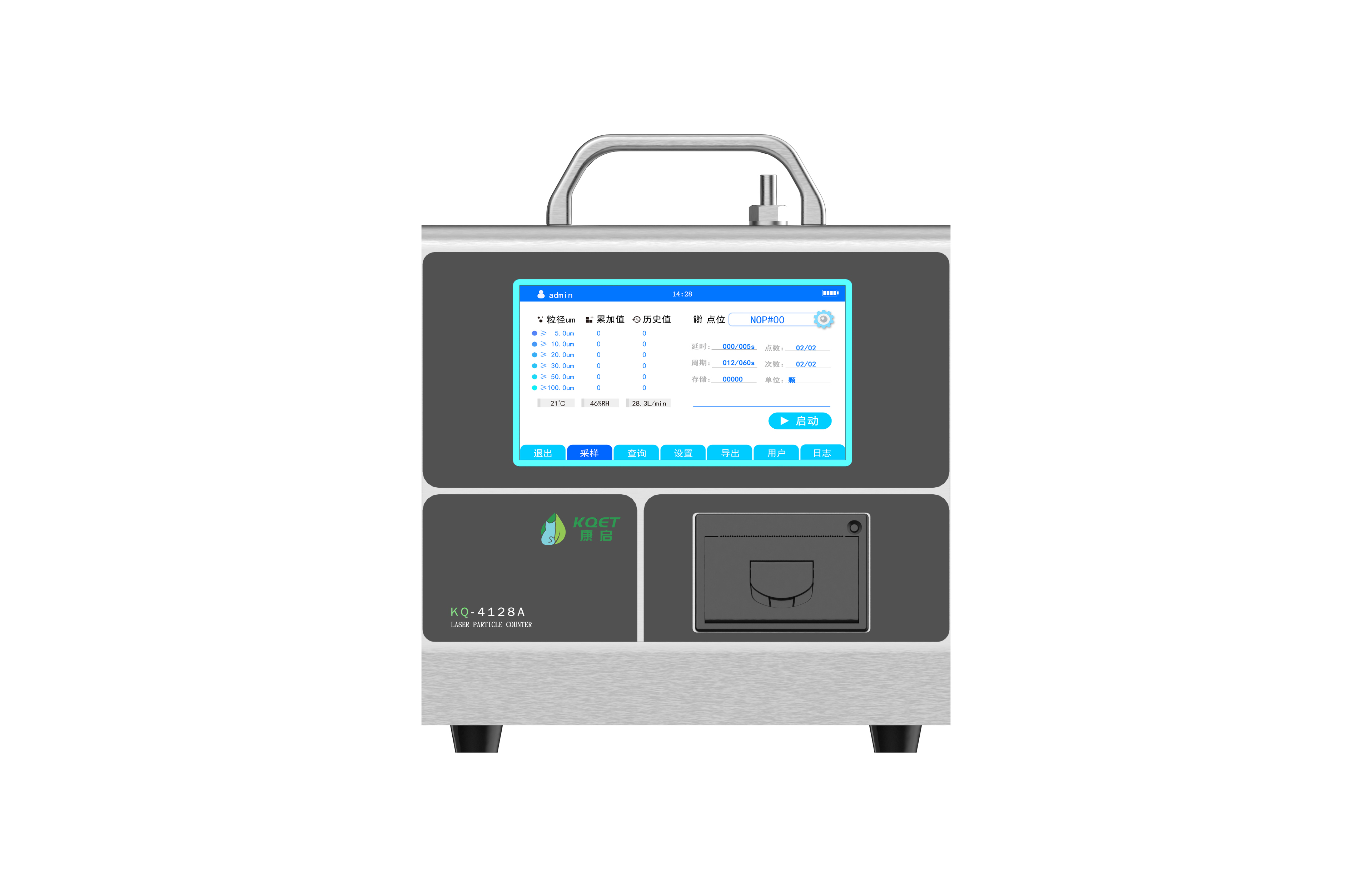 Durable Large-Particle Indoor Air Quality Monitor For Environmental Protection Air Analysis Detecting HCHO &amp; CO LED Display