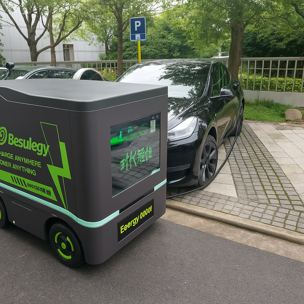 Smart 60KW/100KW DC Quick Charge Portable EV Charging Stations New Emergency Rescue Robot L4 Automatic Drive Technology Charging