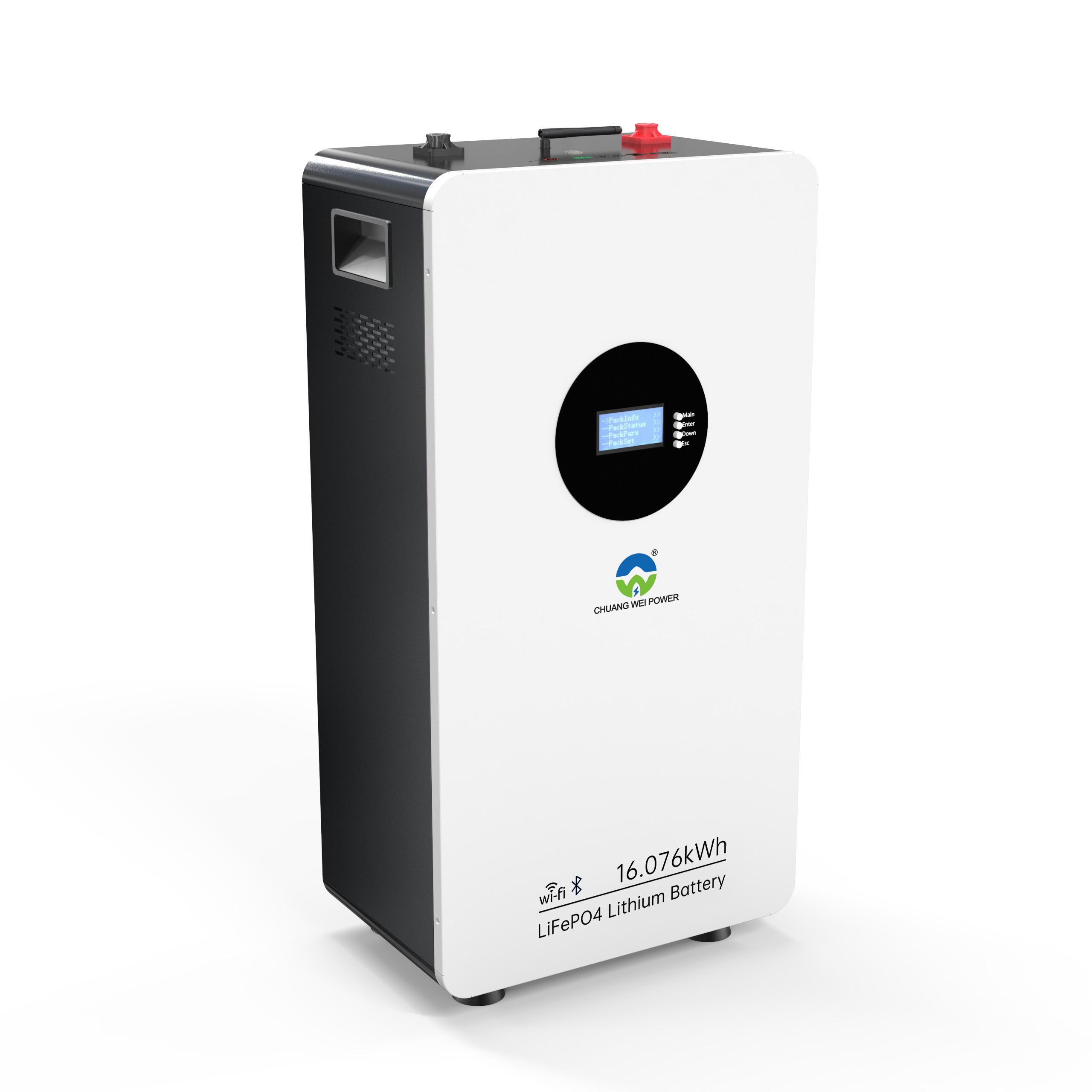 51.2V 314Ah LiFePO4 Battery Pack 16kWh, Smart BMS 6000+ Cycles, Deep Cycle for Home Solar Off-Grid Backup Energy Storage System