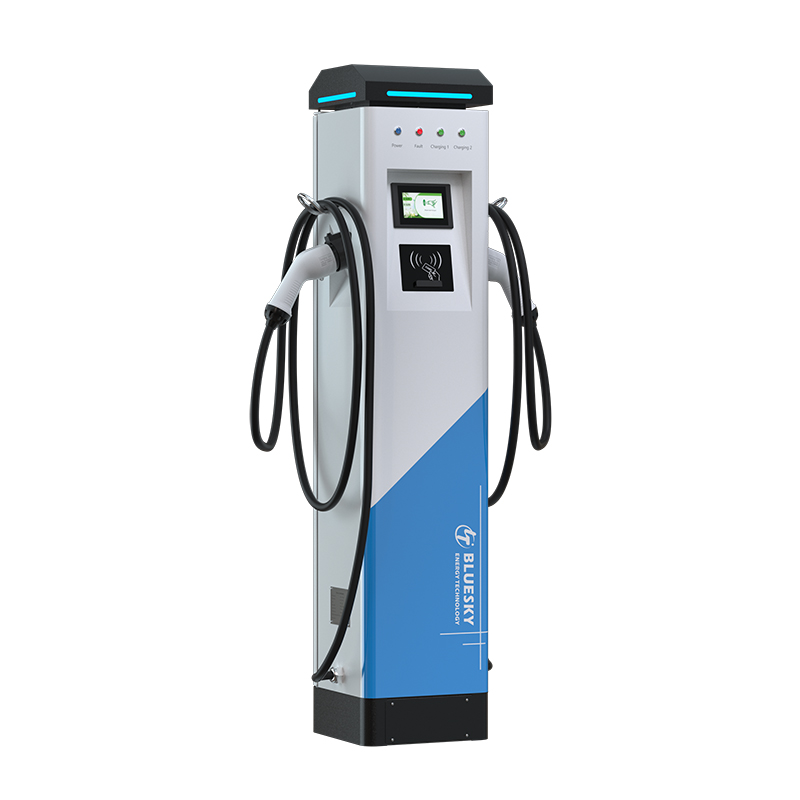 2 Fast Charging Floorl-mounted DC EV Charging Stations Ev Charger with POS Factory Custom Energy EV Charger 22kw Wall Box Type