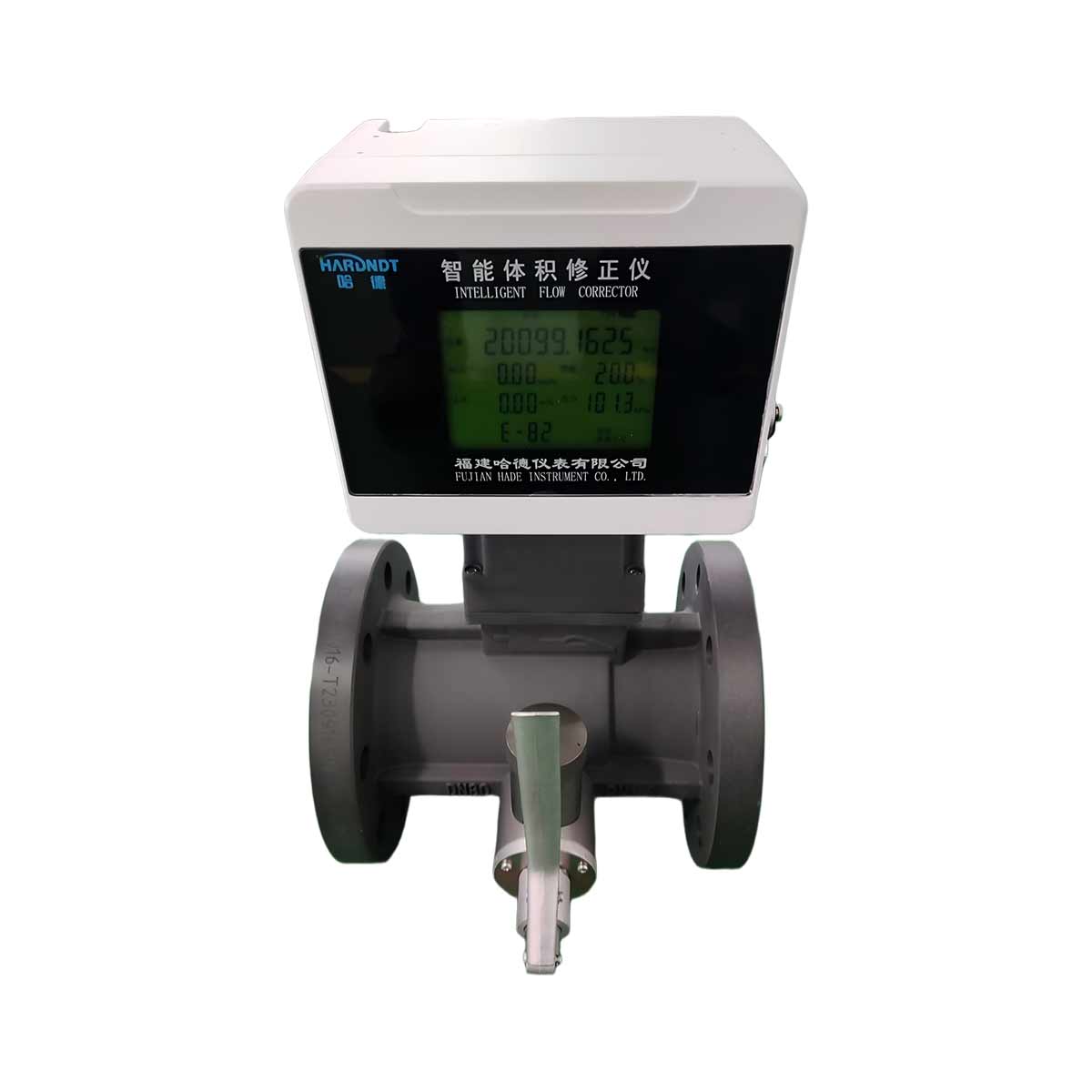 Hade Intelligent Gas Turbine Flow Meter DN25 HTZ-25 | Smart LCD Digital Volume Corrector +/-1% Accuracy 1-1.6 Flow OEM