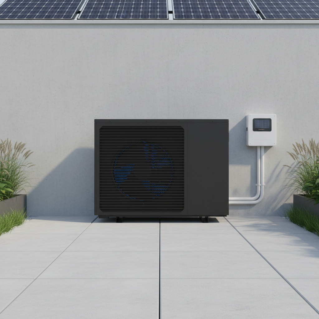 Hybrid PVT Solar Assisted Air Source Heat Pump 10KW 12KW 16KW Heating And Cooling System Solar Heat Pump Monoblock R290