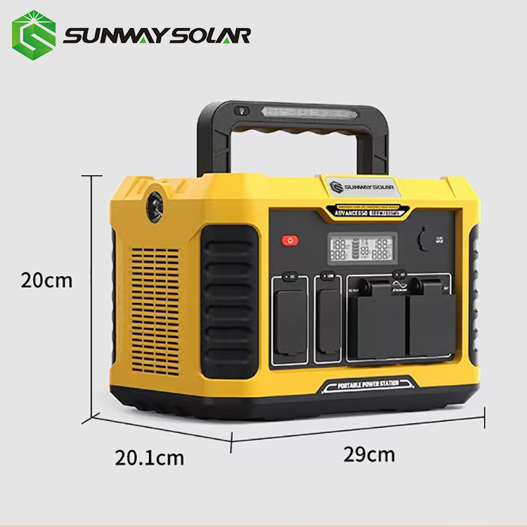 Backup Energy System 1000W Portable Power Station Solar Generator for Emergency Power Backup