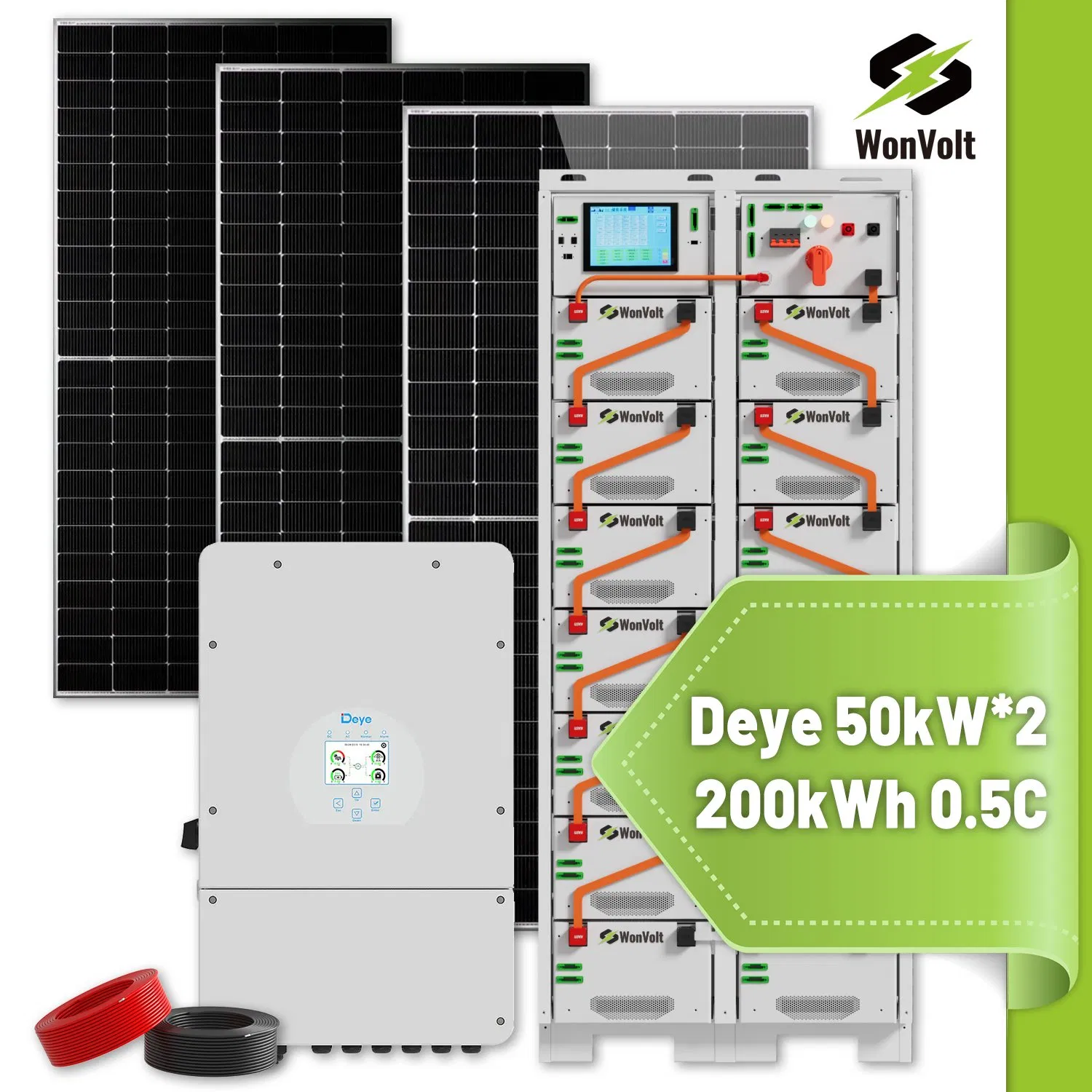100kw Solar + 215kwh Storage - Ideal for Renewable Energy Integration