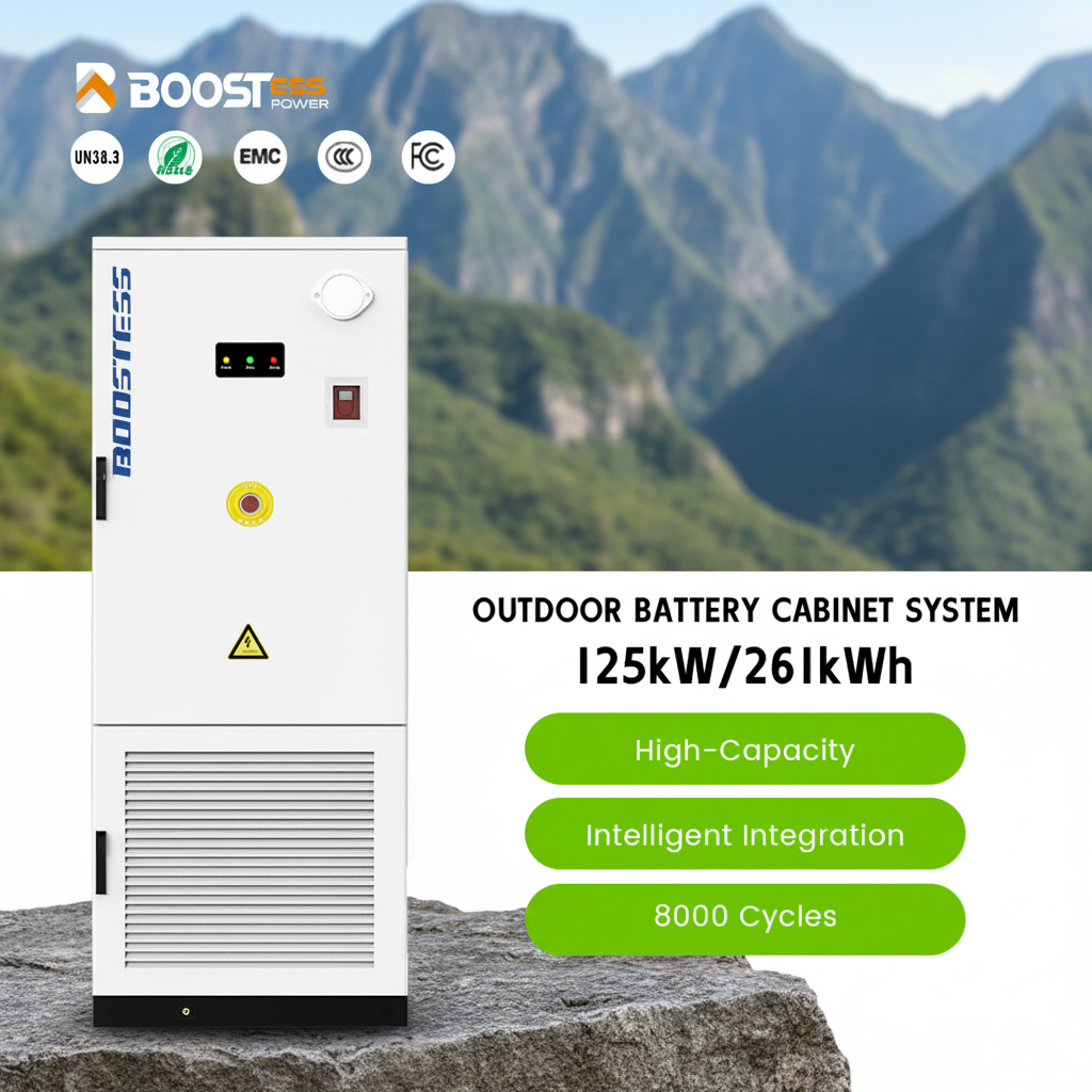 Manufacturer 125kw Liquid Cooling Battery Container Distributed Commercial Industrial 261kwh Batteries Energy Storage System
