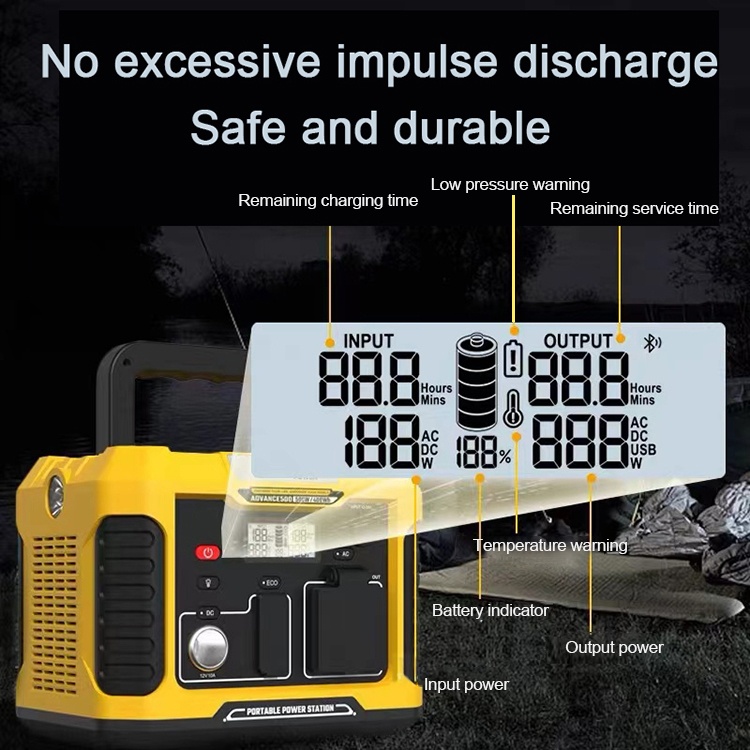 Backup Energy System 1000W Portable Power Station Solar Generator for Emergency Power Backup