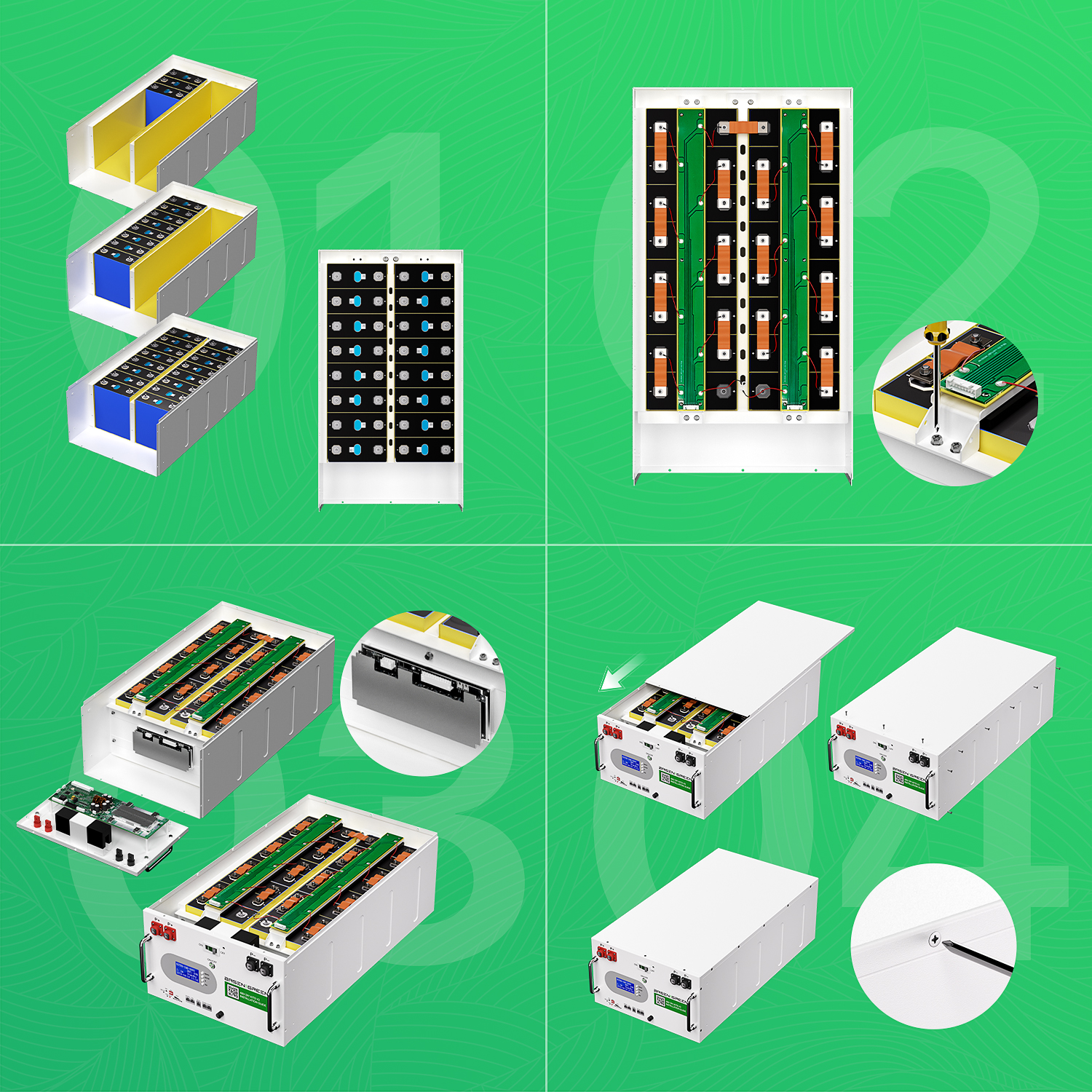 BASEN Emily-Salvo Italy DIY 51.2V LiFePO4 Battery Pack 280Ah 300Ah 306Ah 314Ah Battery Boxes And Racks For Home Energy Storage
