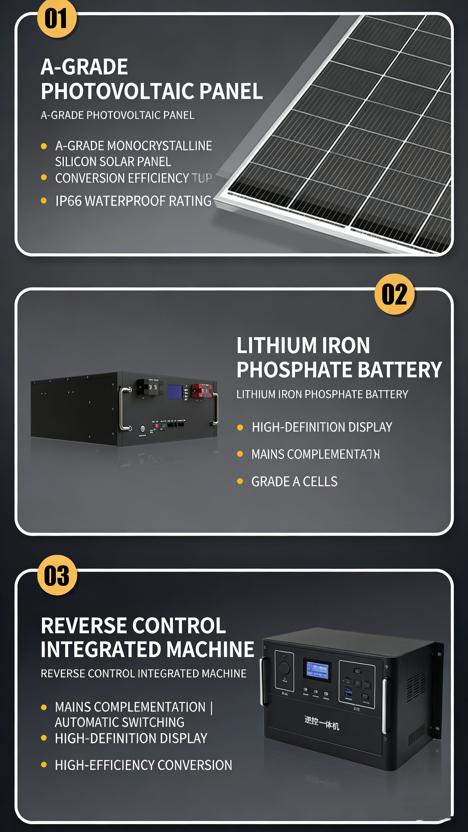 Off Grid Hybrid Solar Energy Storage System