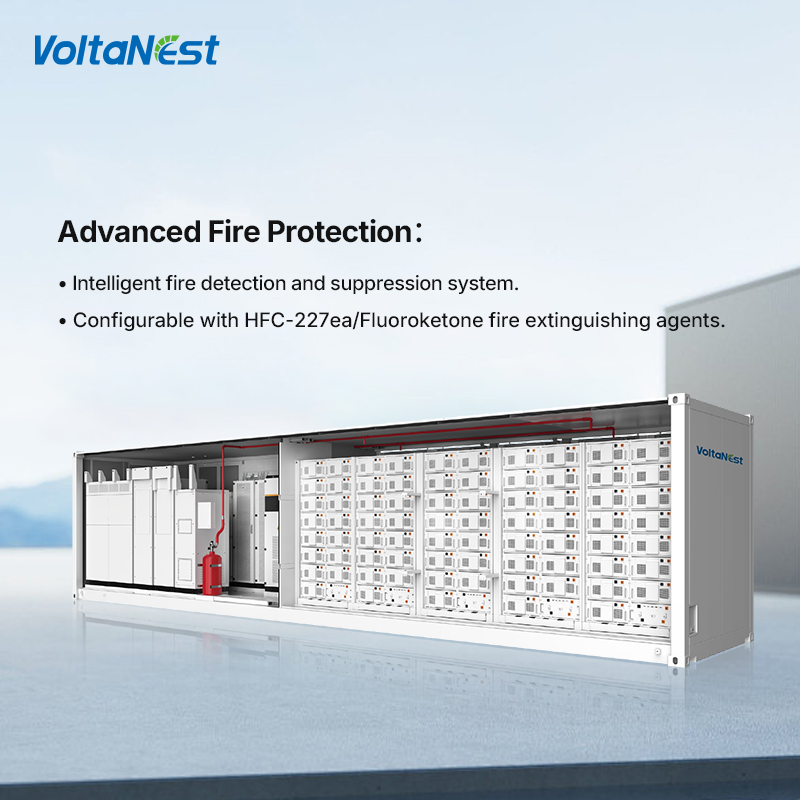 Voltanest Oem BESS LiFePO4 Battery Storage Container 1MWH 2MWH 500Kw 1000kW Solar Energy Storage System for Industrial Use