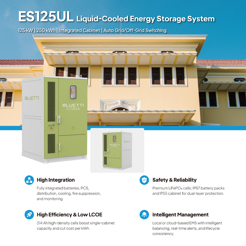 Microgrid Energy Storage Business for Scalable BESS LiFePO4 8000 Cycles Liquid/Air Cooling Renewable Energy Integration