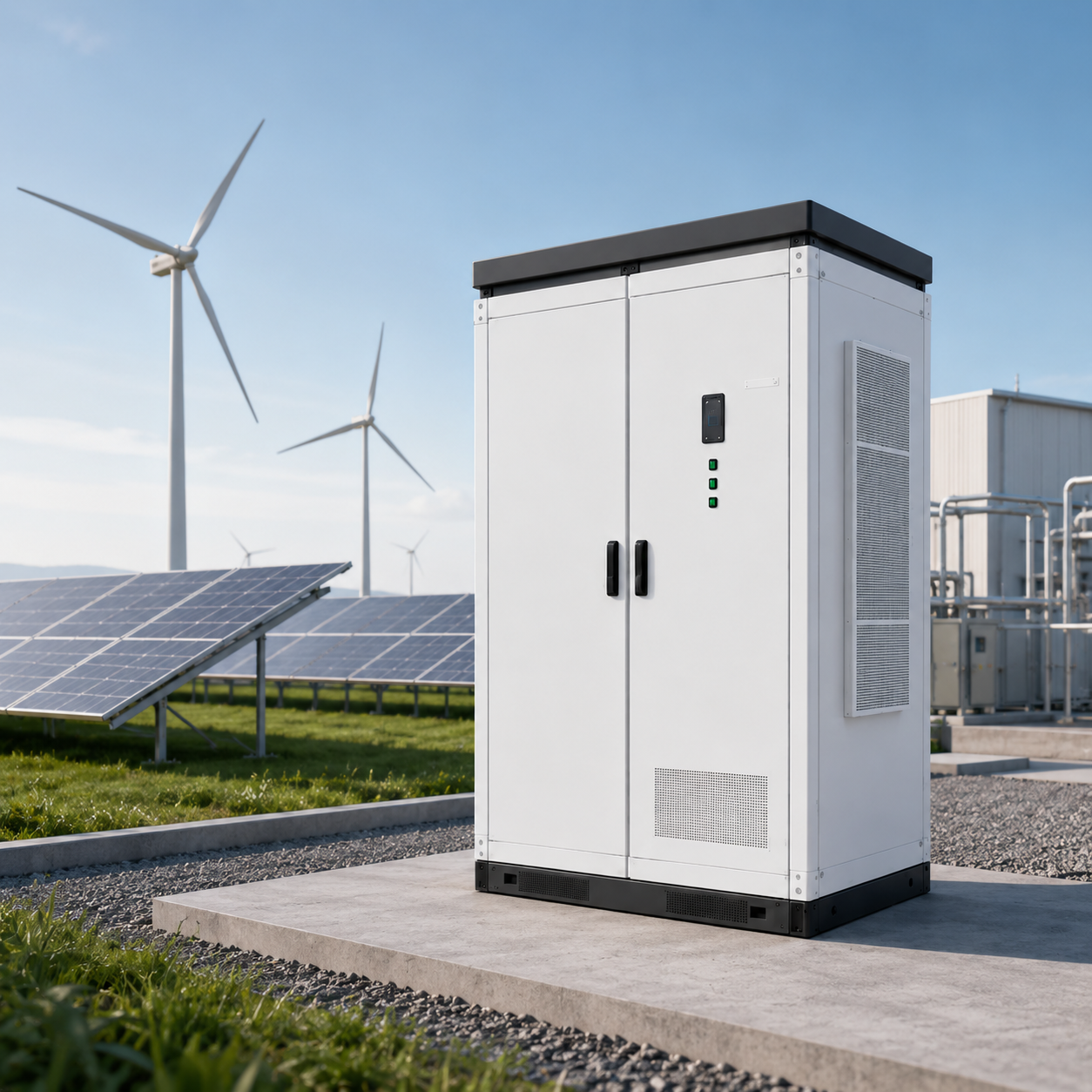 C&amp;I Energy Storage System Outdoor LiFePO4 Battery Cabinet for Solar Power Plant Factory Peak Shaving Backup Supply