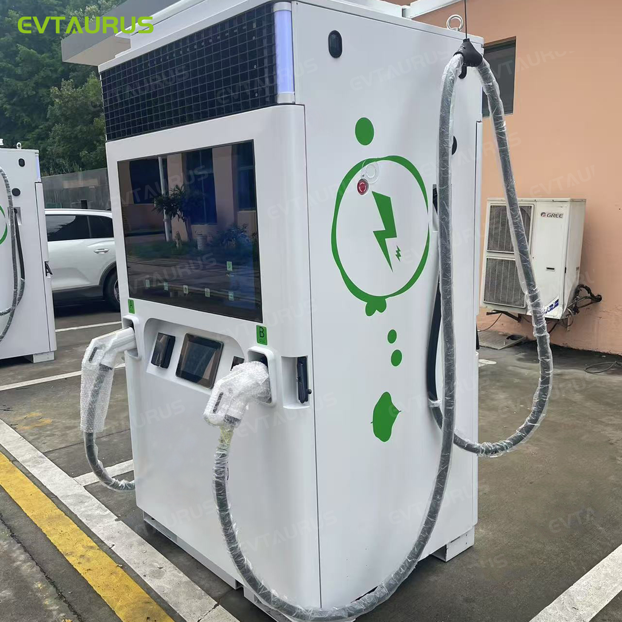 EVTAURUS JT40-F New 80/180KW OCPP1.6J IP54 Fast CCS1/CCS2 DC Liquid-Cooled Energy Storage EV Charging Station