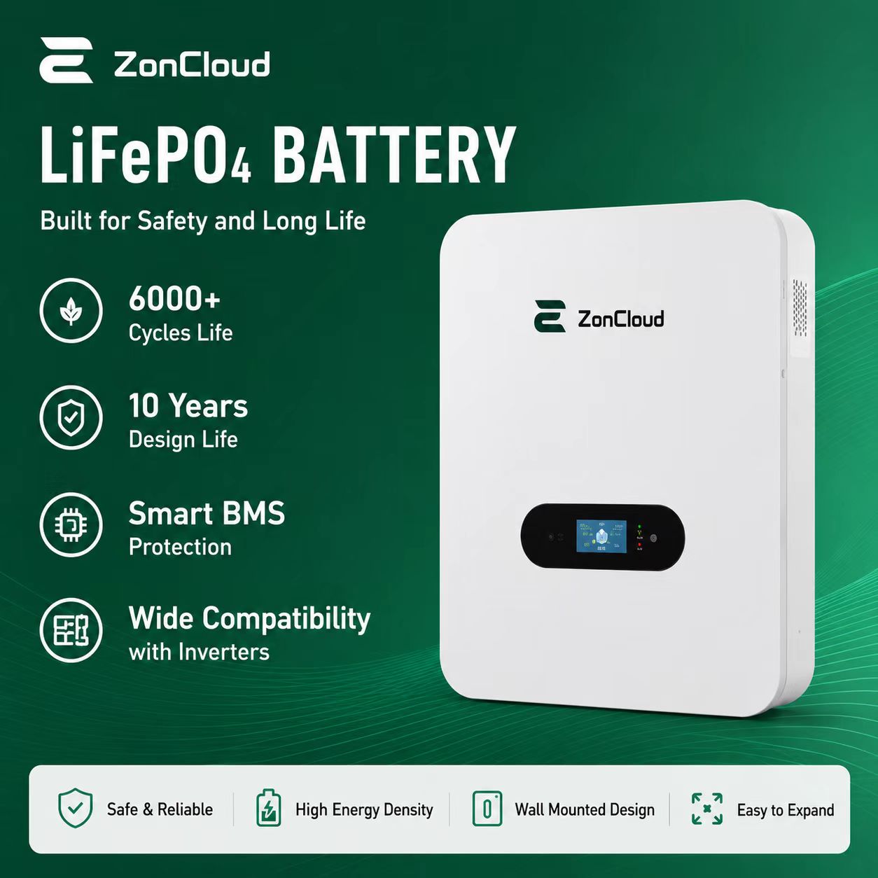 CE for MPPT Solar Power Bank 5-20kW Lead-Acid Battery Home Energy Storage System with BMS Protection