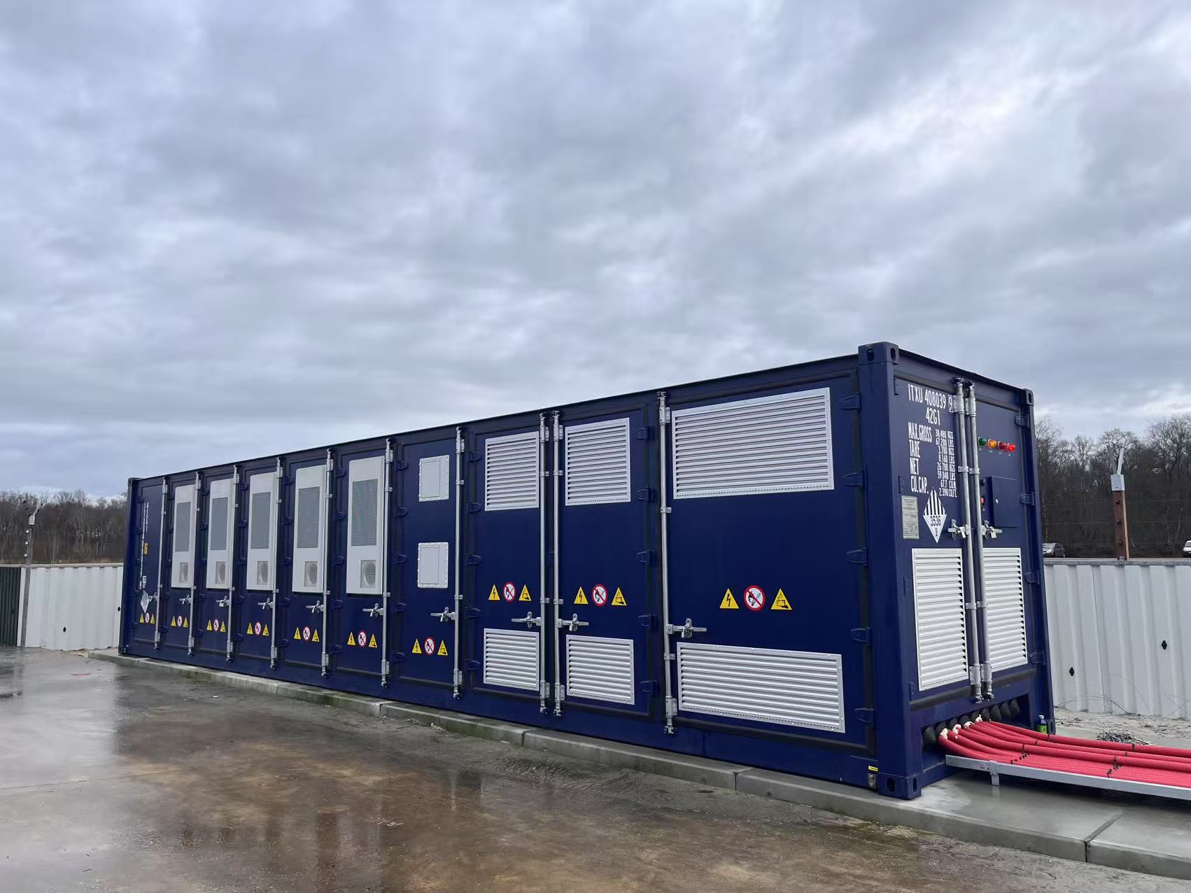 1MWh On-Grid Energy Storage System with 500KWH BESS 1MWh 2MWh 3MWh Container LIFEPO4 Lithium Ion Battery