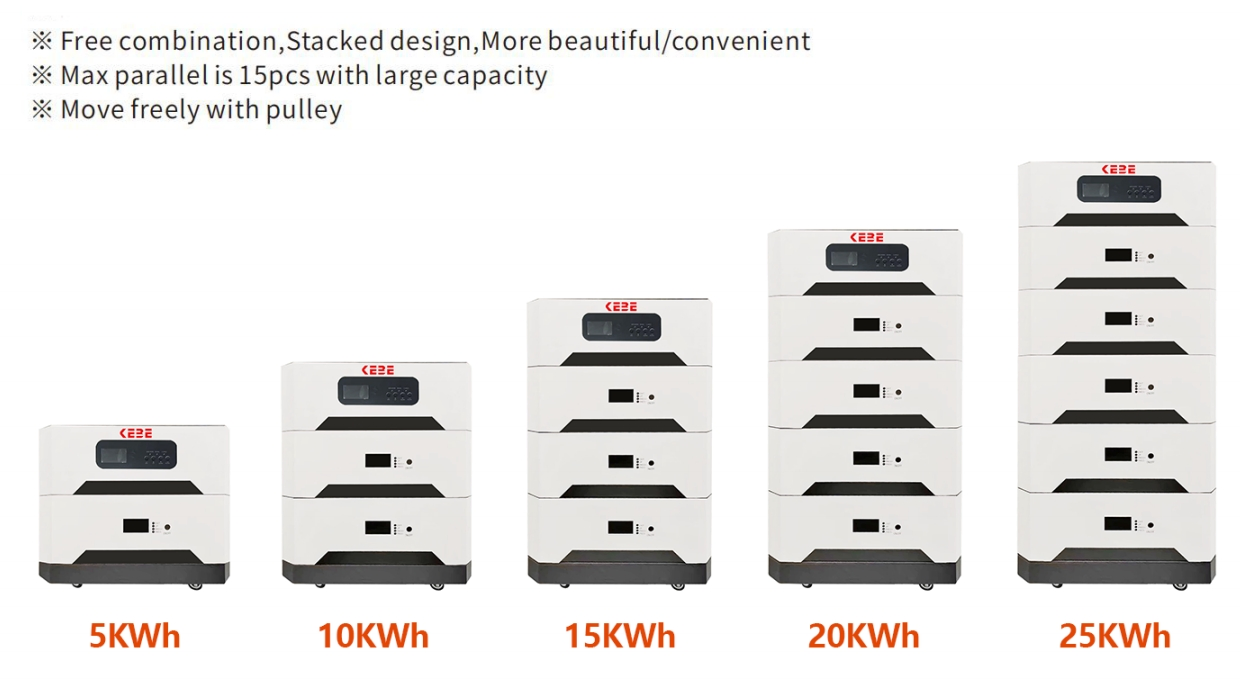 All-in-One Energy Storage System 5kw Hybrid Inverter with 5kwh 10kwh 15kwh LiFePO4 Battery for Residential Solar System