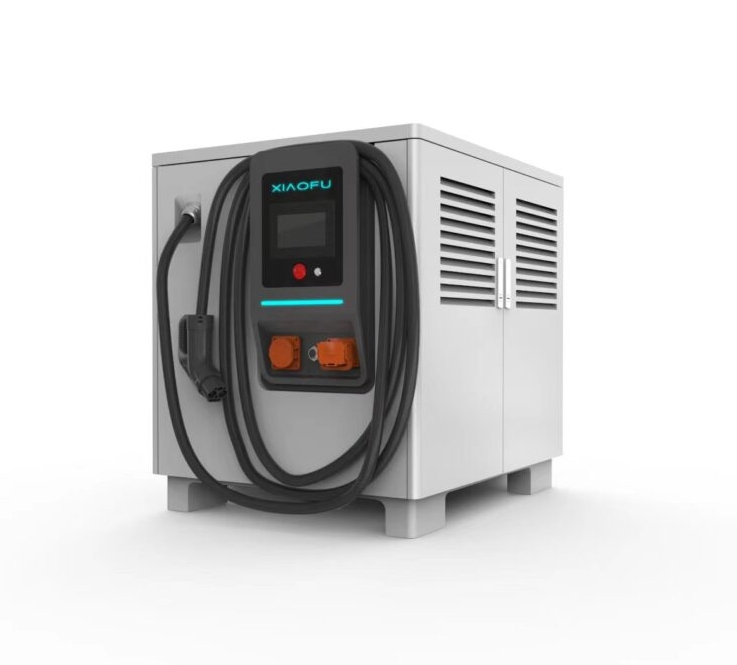 XIAOFU New 75kWh DC Home Energy Storage System 60kW EV Charging Station VPOS OCPP CC Card Pay Floor-Mounted