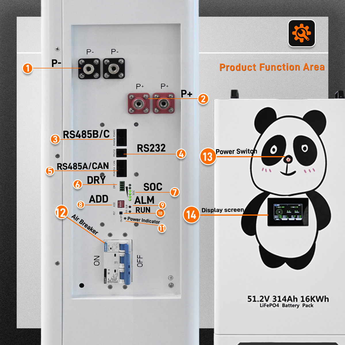 Poland Warehouse CALB 51.2v 314ah 16kwh Lifepo4 Battery JK V19 BMS Lithium Solar Storage Battery Pack