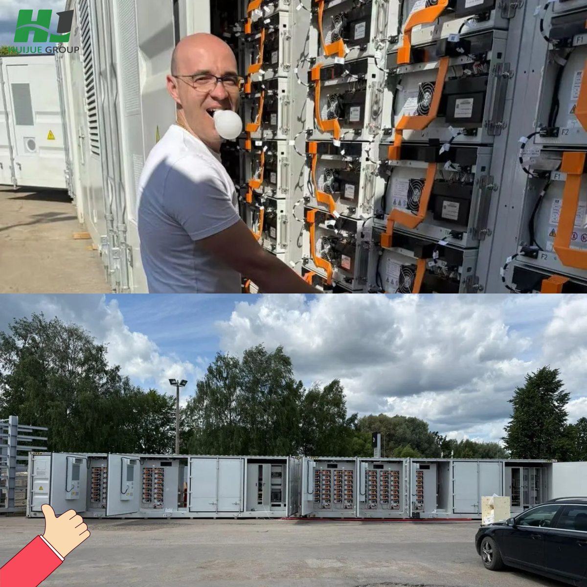 HJ 6mwh 4mwh Bess 40ft Battery Container 1 Mwh Battery Storage Air Cooling Bess Container Battery Storage Container