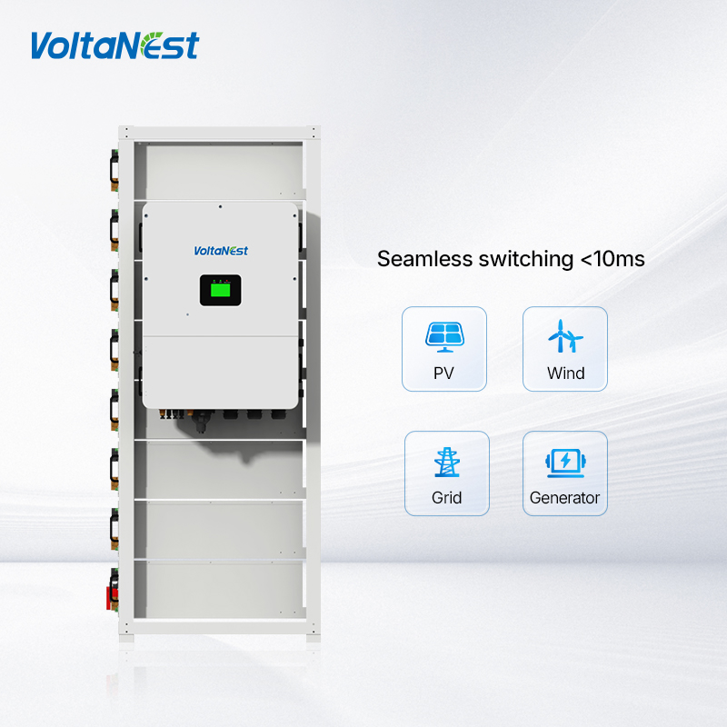 VoltaNest 80kW 100KW 125KW 180kWh 177KWH 209KWH 241KWH 200KWH Rack All In One Commercial &amp; Industrial Energy Storage System