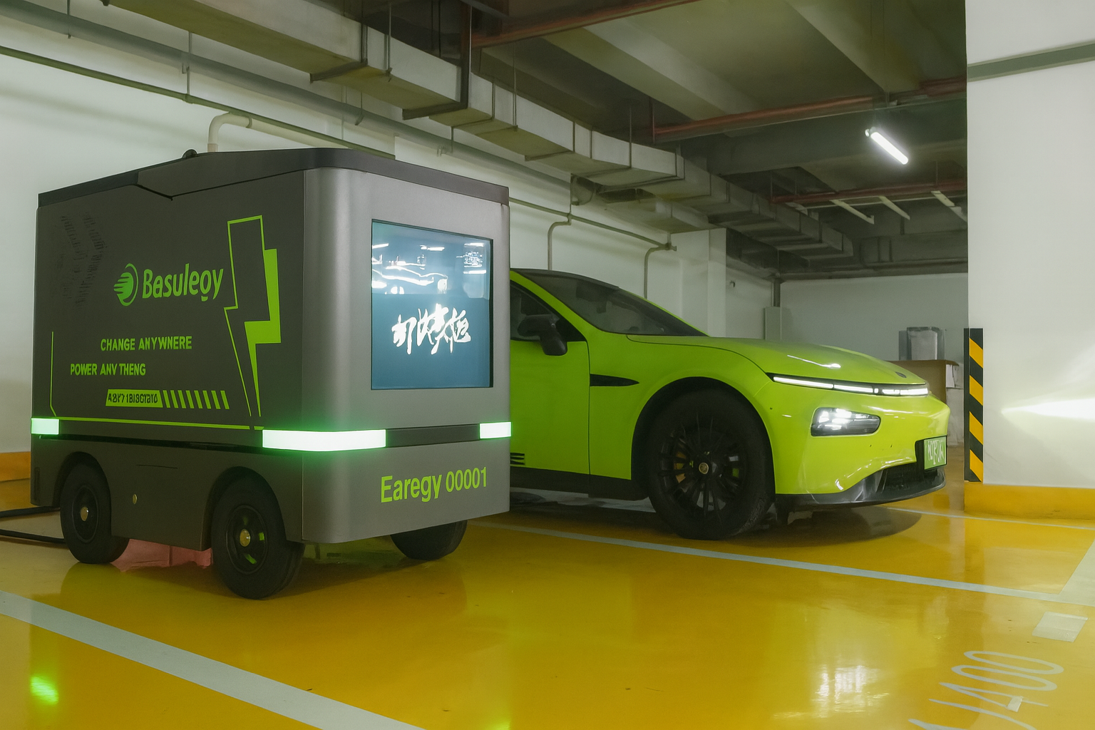 Smart 60KW/100KW DC Quick Charge Portable EV Charging Stations New Emergency Rescue Robot L4 Automatic Drive Technology Charging