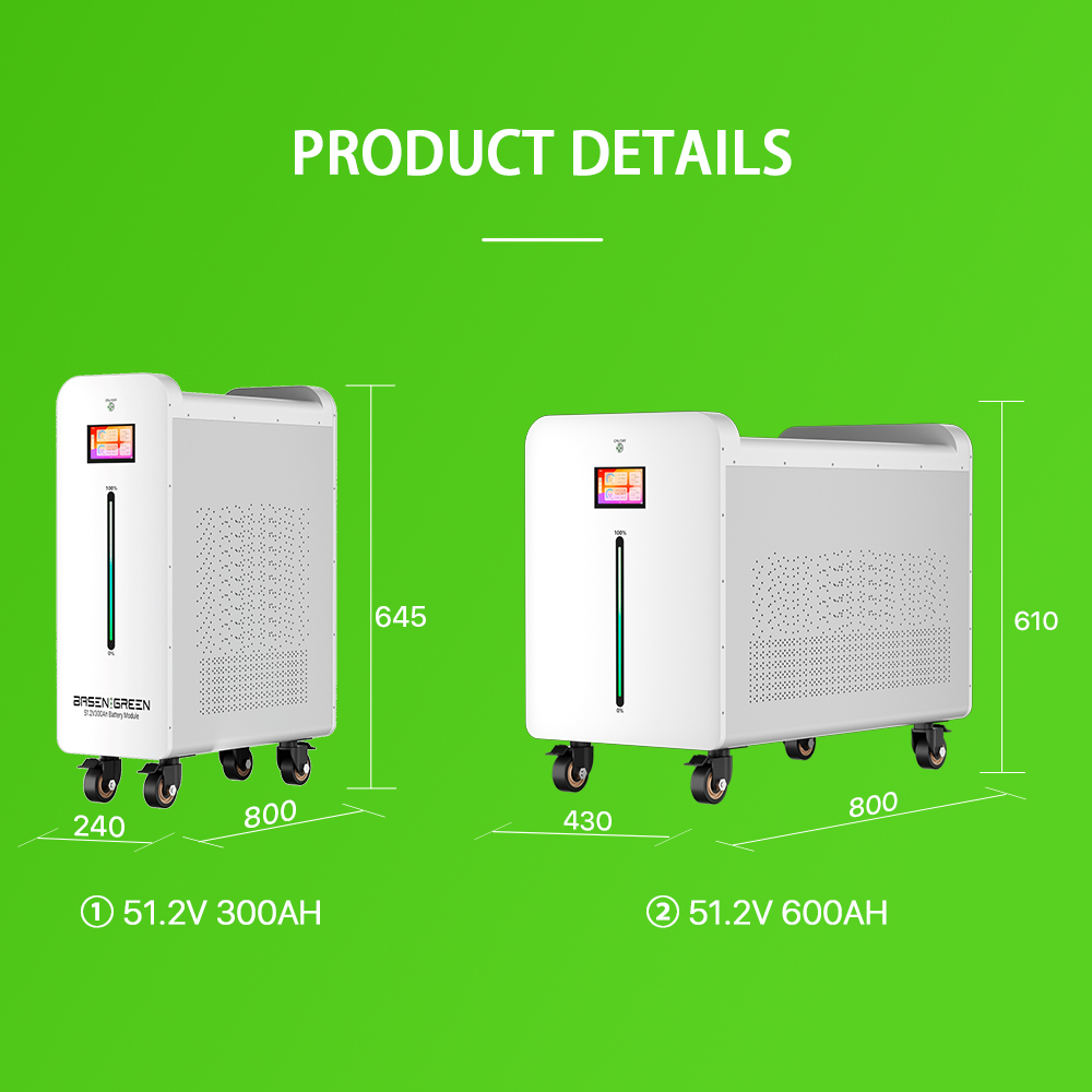 Basen New Touch Screen 10000+ Cycle Push Pull Cooling Lithium Battery 48v 300ah 600Ah 30kWh LiFePO4 Battery Pack Energy Storage