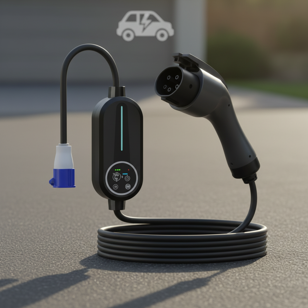 High Quality 7kW US Standard EV Charger 32A 5M Cord With LED Display Car Charger For Home
