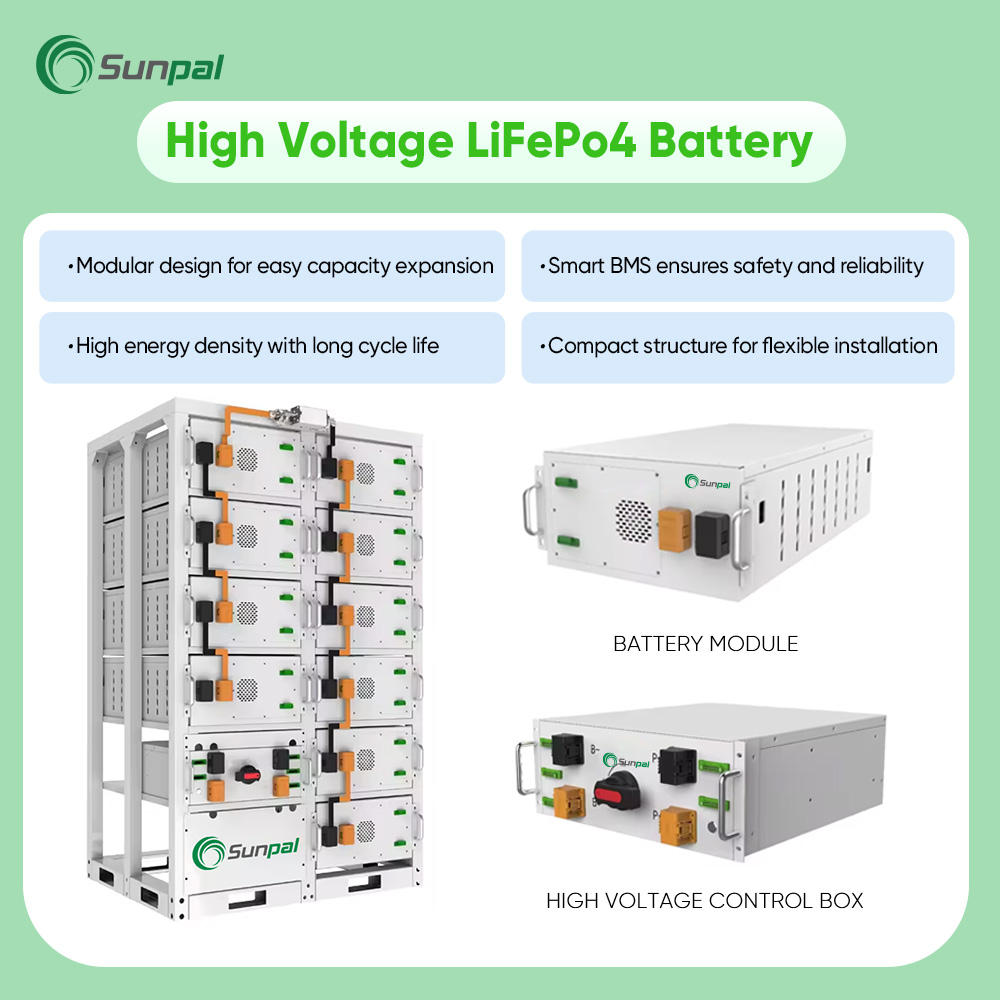 BESS Lithium Battery Solar System 1000KWh 500KWh 500KW Outdoor Storage Cabinet Sunpal