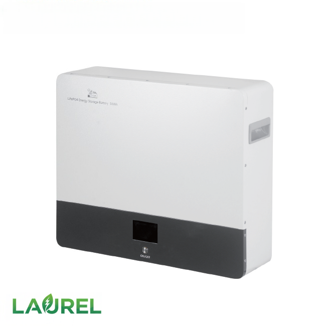 Plug-and-Play 5kWh Wall-Mounted Storage Battery Energy 16S1P Inverter Protocol Selectable LiFePO4 for Household Peak Shaving