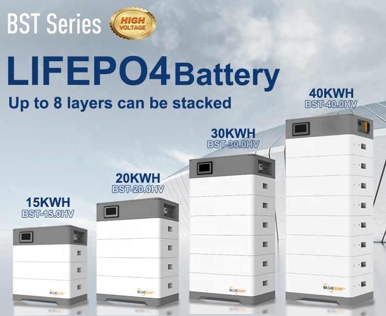 Bluesun 20kwh 30kwh 40kwh 50kwh Solar Batteries 6000 Cycle Life Lithium Batteries Energy Storage Lithium Battery