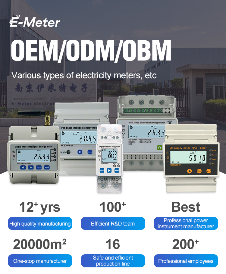 Three Phase Energy Meter Display