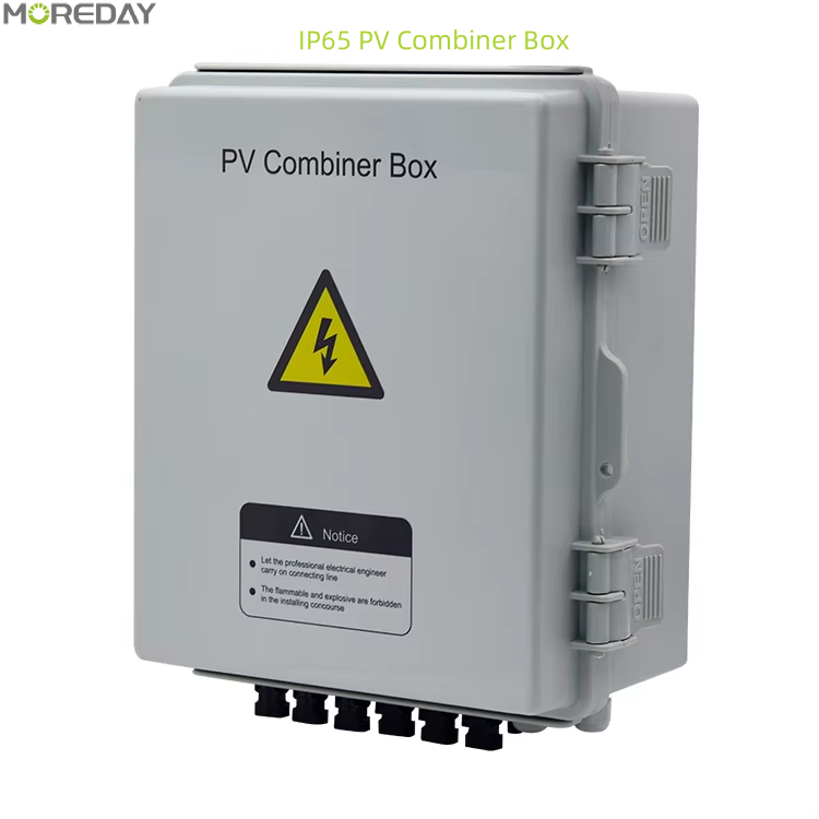 Moreday PV Junction Combiner Box with Lightning Arrester IP65 Waterproof Metal Box DC Solar Array Power Panel Factory Sales