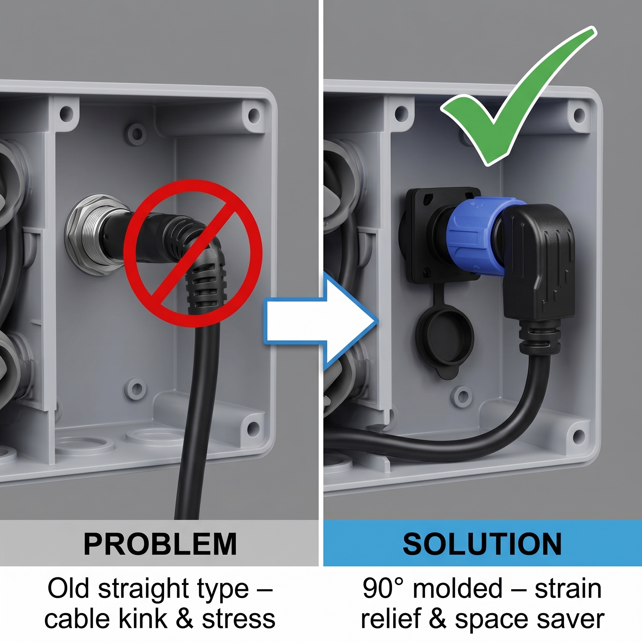 Quick-Lock M25 Waterproof Plug New Energy Li-Ion Battery Energy Storage Connector Electric Vehicle Charging Discharging Terminal