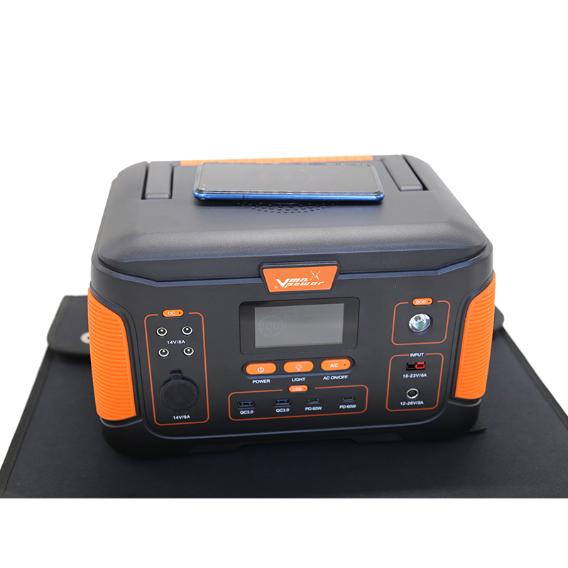 Safer Mini Outdoor Travel Camping Solar Energy System AC 110V/220V 3.7V 120000mAh Lead Acid Battery UPS Backup 500W Pure Sine