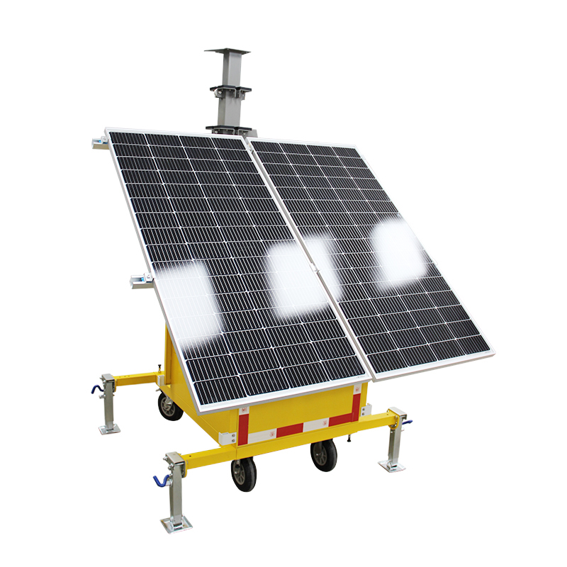All-In-One Industrial Hybrid Backup Generator Monocrystalline Silicon Lithium Ion MPPT Solar Energy Mobile System 2560WH/5120WH