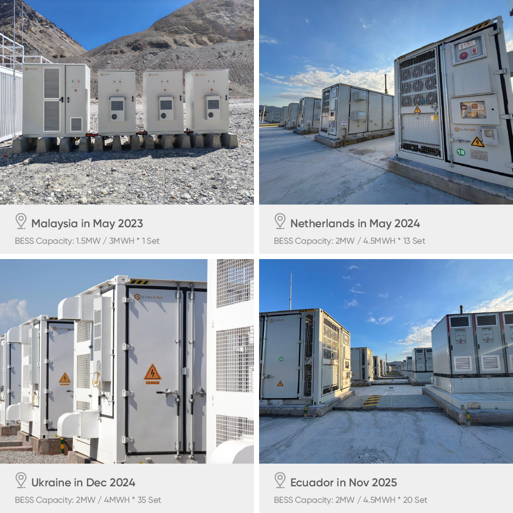 Sunark 500kw 1mwh BESS Solar Lithium Battery Energy Storage System Container with Remote Monitoring for Commercial Industrial