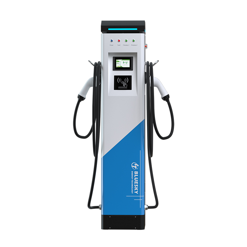 2 Fast Charging Floorl-mounted DC EV Charging Stations Ev Charger with POS Factory Custom Energy EV Charger 22kw Wall Box Type
