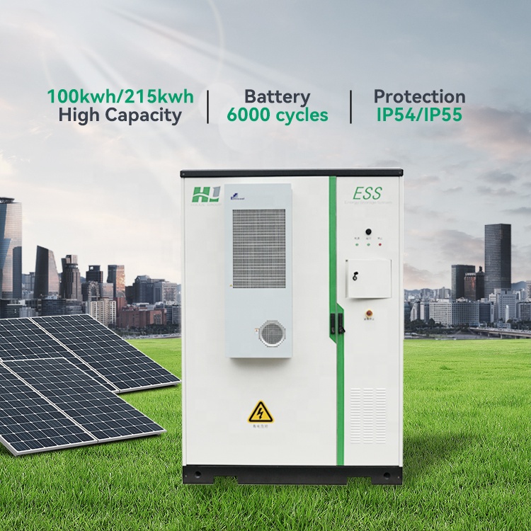 All-in-One Hybrid Solar Energy Storage System 50kWh-500kWh with Lifepo4 Battery and Grid-Tie Inverter