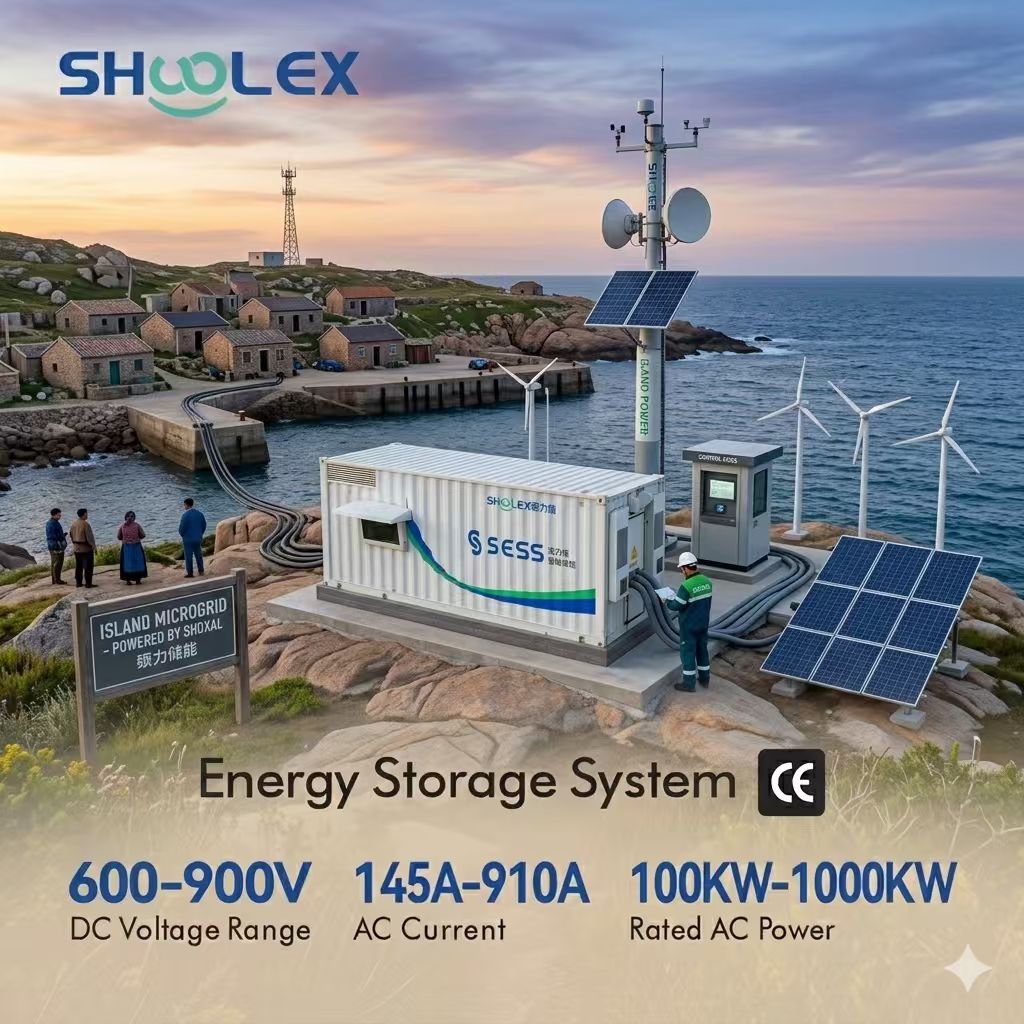 SHUOLEX LiFePO4 Containerized Energy Storage System DC Voltage Range for Peak Shaving &amp; Grid Stabilization