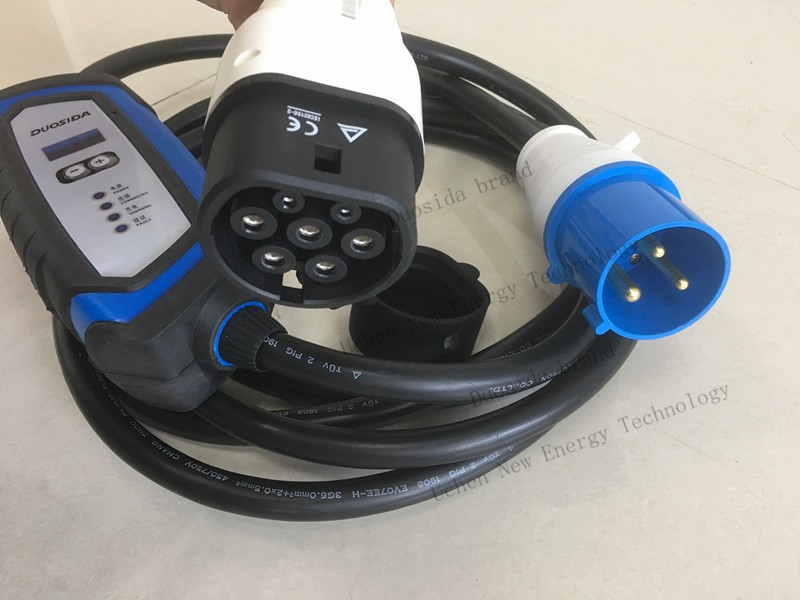 Duosida Mode2 Type2 Electric Vehicle EV Charging Connector Cable