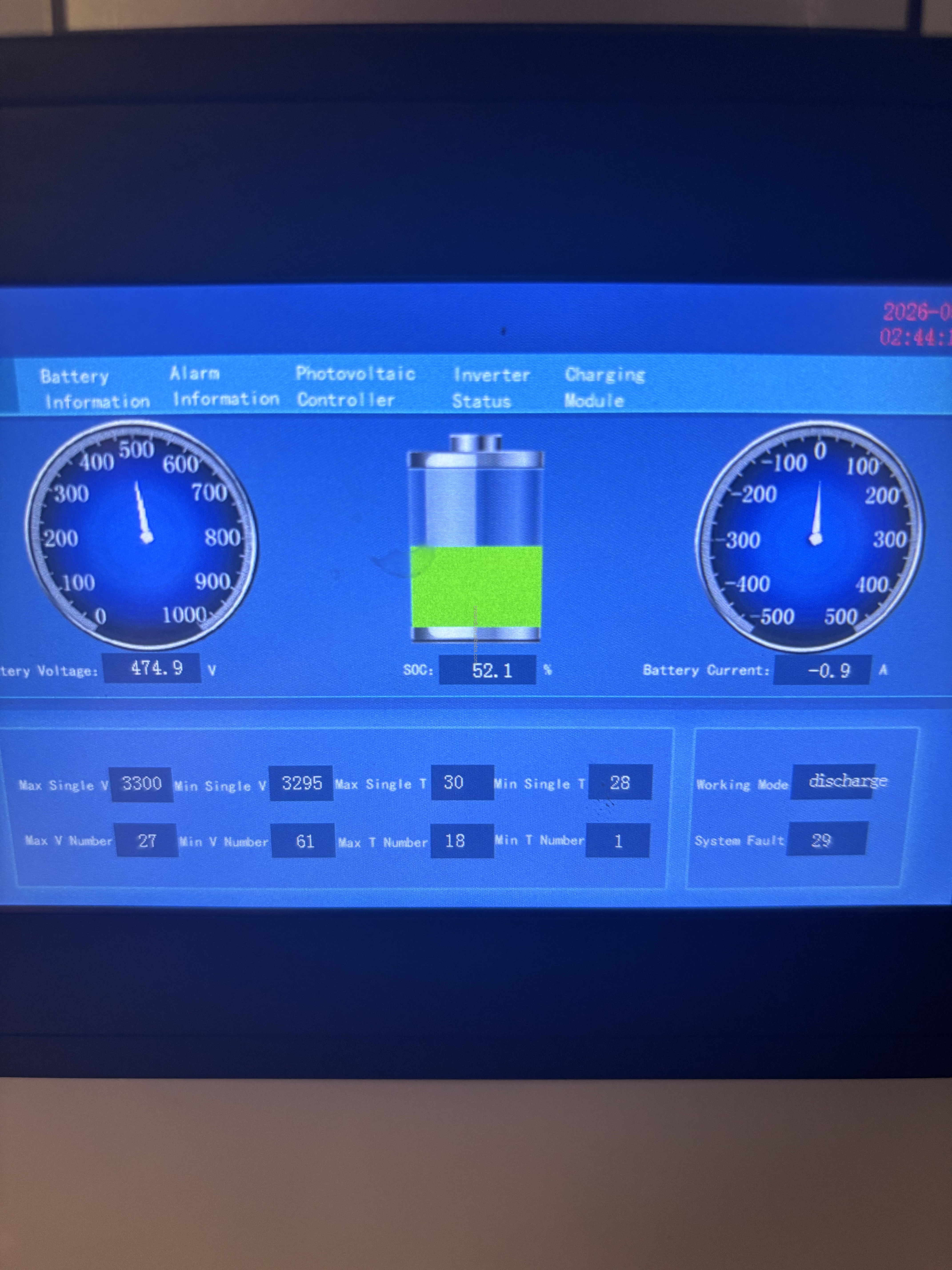 Battery System Display 2