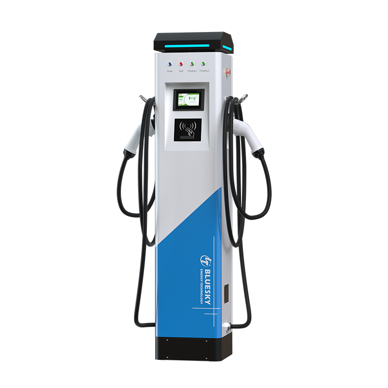 2 Fast Charging Floorl-mounted DC EV Charging Stations Ev Charger with POS Factory Custom Energy EV Charger 22kw Wall Box Type