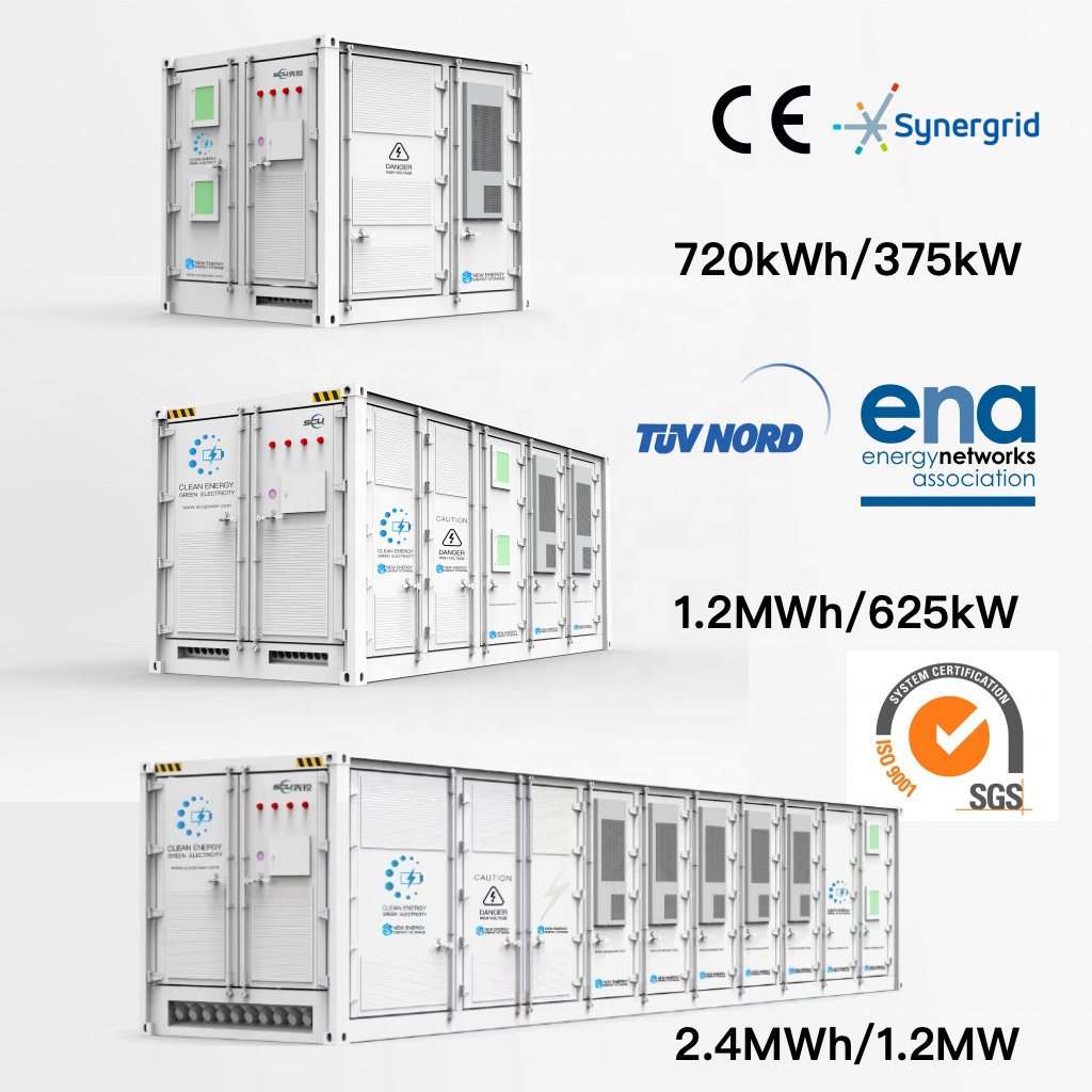1MWh On-Grid Energy Storage System with 500KWH BESS 1MWh 2MWh 3MWh Container LIFEPO4 Lithium Ion Battery
